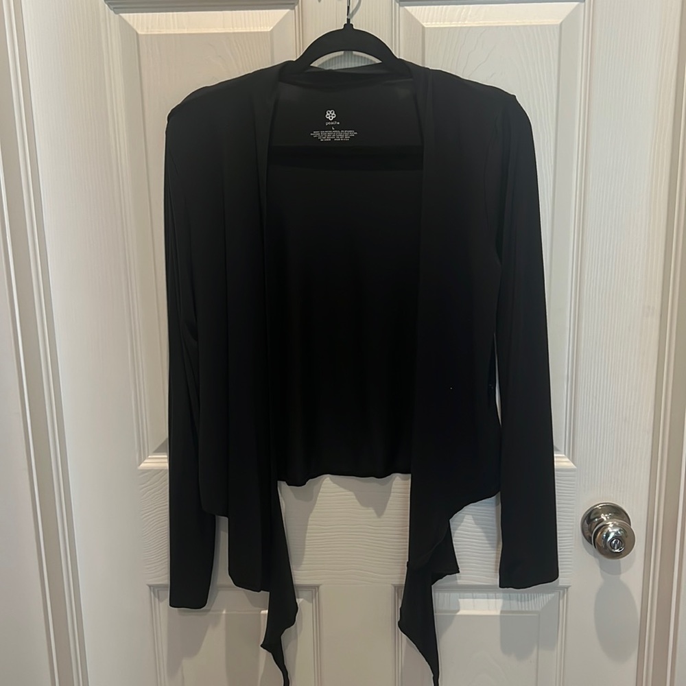 Black wrap cardigan - women’s large